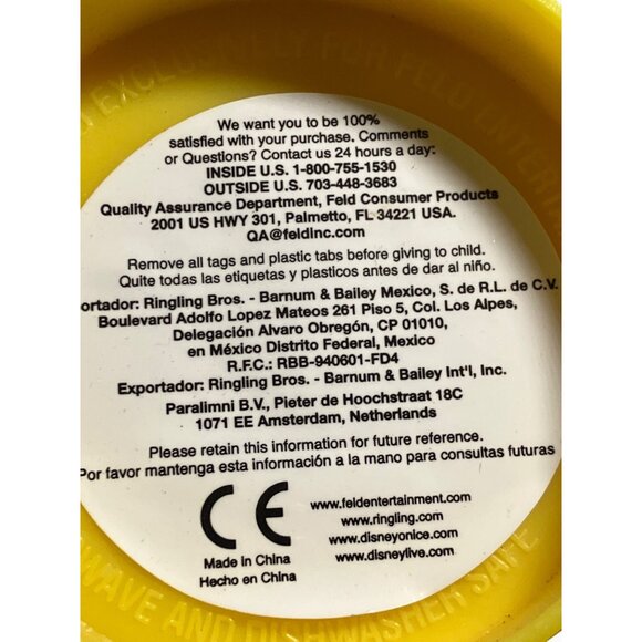 Disney Flounder Fish-Shaped Plastic Mug With Hinged Lid - Picture 5 of 13